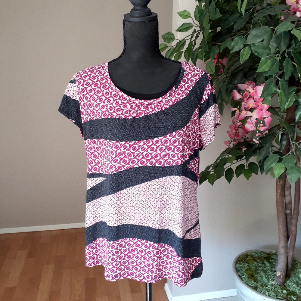 WORTHINGTON Ladies Round Neckline Tunic Top